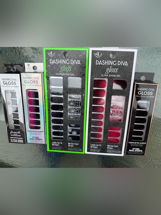 Dashing Diva Other - Dashing Diva Gloss Halloween Gel Nail Strips Bundle of 5 NEW